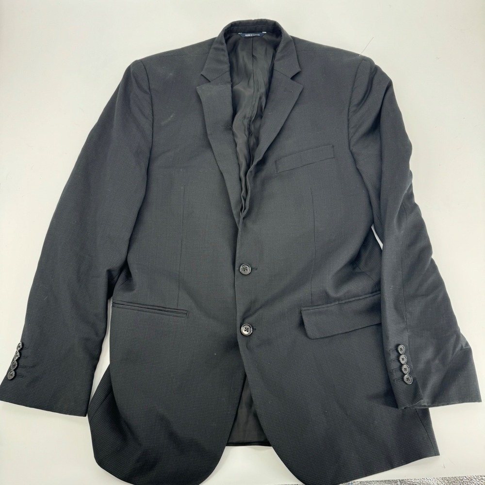 Ralph Lauren Mens Wool Suit Blazer Jacket‎ Black 42L Business Casual Formal